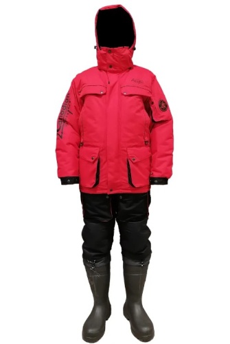 Зимний костюм для рыбалки Canadian Camper Snow Lake Pro цвет Black/Red (L) фото 7